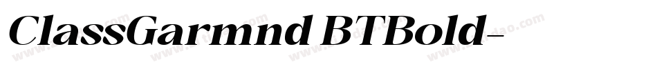 ClassGarmnd BT Bold字体转换